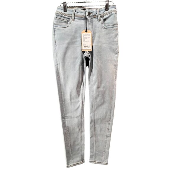 Prana Soma Jeans Womens 28 Blue Light Wash Organic Stretch Denim Skinny Slim NEW - Picture 1 of 14